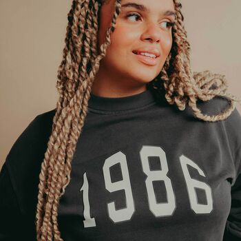 Personalised Varsity Year Premium Sweatshirt, 5 of 9