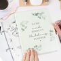 Personalised Botanical Wedding Planner Organiser, thumbnail 1 of 12