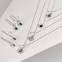 August Birthstone Peridot Sterling Silver Huggie Hoop Earrings, thumbnail 5 of 11