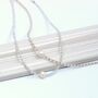 Adjustable Mini Gem Beaded Necklace On Silver Or Gold Vermeil, thumbnail 12 of 12
