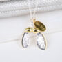 Personalised Silver And Gold Sycamore Leaf Necklace, thumbnail 3 of 10