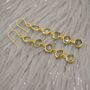 Green Amethyst Sterling Silver Drop Earrings, thumbnail 6 of 9