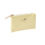 Yellow Coin Purse With Bird Charm, thumbnail 1 of 3