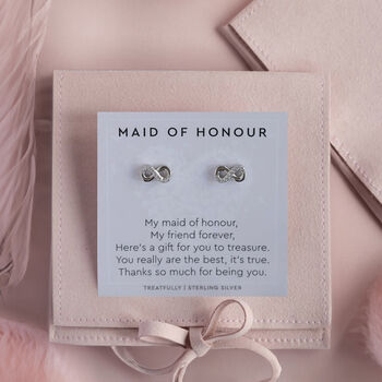 Maid Of Honour Earring Studs, 3 of 5