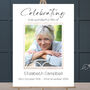 Personalised Photo Funeral Celebration Of Life Poster, thumbnail 2 of 4