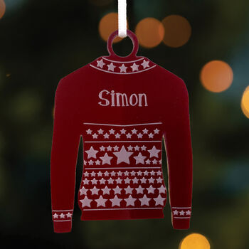 Personalised Jumper Christmas Decoration, 3 of 3