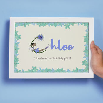 Personalised 'Fairy Initial' Children's Print, 3 of 5