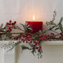 Lipstick Red Chunky Pillar Candle, thumbnail 1 of 5