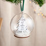 Metallic Family Christmas Tree Bauble, thumbnail 1 of 6