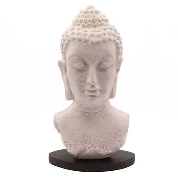 Glowing Buddha Head Lamp With Stand, 4 of 9