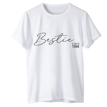 Bestie Personalised Organic Cotton T Shirt, 2 of 6