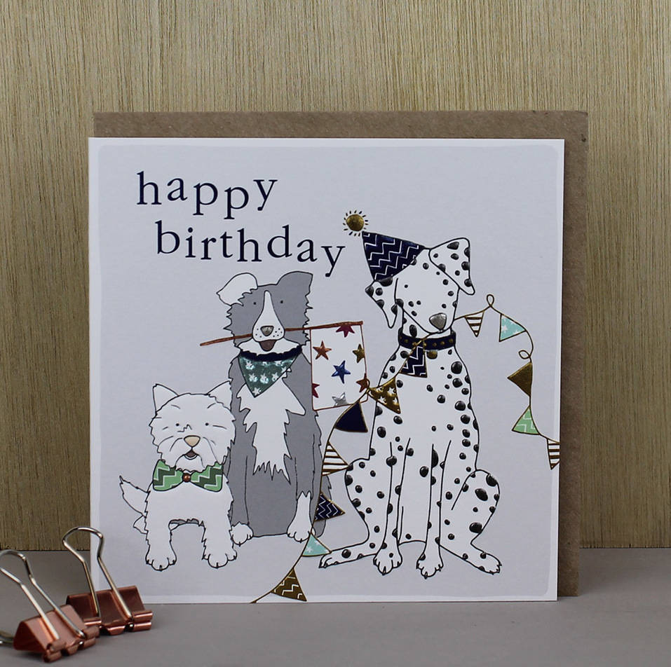 Happy Birthday Dog Card By Molly Mae 