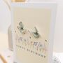 Wildflower Butterfly Greetings Card, thumbnail 2 of 3