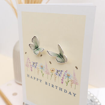 Wildflower Butterfly Greetings Card, 2 of 3