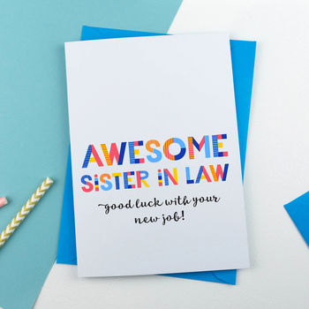 Awesome Sister In Law All Purpose Personalised Card, 2 of 2
