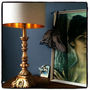 Oatmeal Linen Lampshades With Copper Or Gold Lining, thumbnail 2 of 5