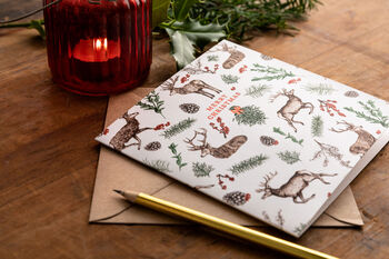 Reindeer Christmas Card, 3 of 5