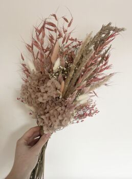 Blush Hydrangea Dried Flower Bouquet, 2 of 6