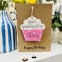 Personalised Granddaughter Birthday Card Cake Keepsake, thumbnail 1 of 7