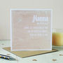 Watercolour Style Personalised Mother's Day Card, thumbnail 2 of 3