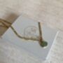 18 K Gold Plated Mint Green Pendant Necklace, thumbnail 5 of 5