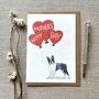Personalised Boston Terrier Mother's Day Card, thumbnail 1 of 2