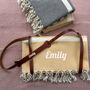 Personalised Cotton Beach Towel And Leather Carrier Strap, thumbnail 1 of 12