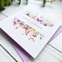 Personalised Wedding Card: Floral Butterly Design Handmade, thumbnail 9 of 10