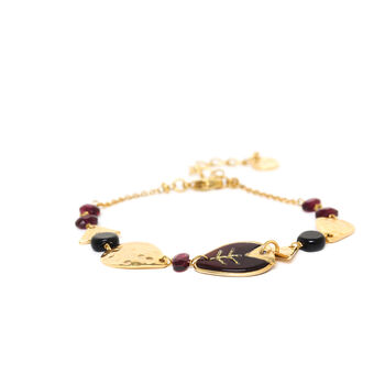 Agate And Gold Plated Bracelet, 2 of 3