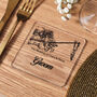 Personalised Acrylic Map Place Setting Coasters, thumbnail 9 of 9