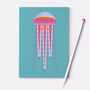 Jellyfish A6 Recycled Paper Notebook, thumbnail 1 of 8