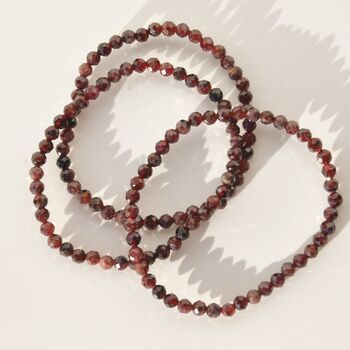 Birthstone Crystal Bracelet Gift January Garnet, 4 of 5