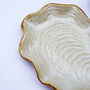 Handmade Large Ceramic Shell Serving Tray, thumbnail 3 of 8