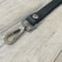 Personalised Black Leather ID Holder And Lanyard, thumbnail 9 of 12