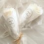 Personalised Wedding Rose Candle Party Favours, thumbnail 2 of 9