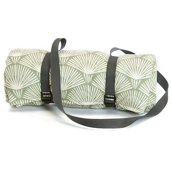 Cotton Canvas Quilted Picnic Blanket, 2 of 3