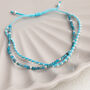 Sterling Silver Double Gemstone Friendship Bracelet, thumbnail 5 of 11
