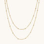 Lume Necklace Layering Set Silver Or 18ct Gold Plated, thumbnail 4 of 6