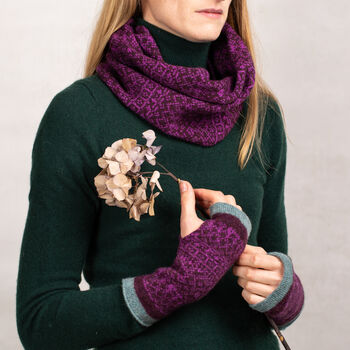 Soft Knitted Fair Isle Lambswool Snood, 9 of 12