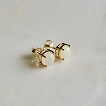 Real Opal Claw Set Studs, 3 of 3