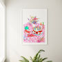 Birthday Tea Party Art Print, thumbnail 1 of 3