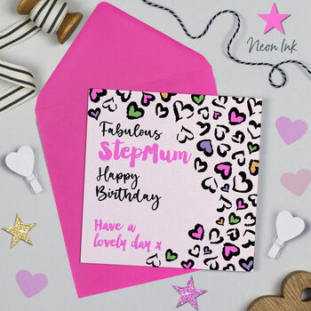 Leopard Love Step Mum Birthday, 2 of 3