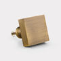 Solid Brass Square Cupboard Door Knobs, thumbnail 6 of 6