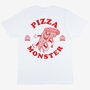 Pizza Monster Women's Back Print T Shirt, thumbnail 3 of 6