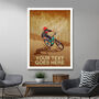 Personalised Mountain Bike Forest Trail Print, thumbnail 3 of 6