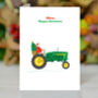 Personalised Farmer Christmas Tractor Card, thumbnail 8 of 8
