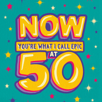 Funny 50th Epic Milestone Birthday Card, 2 of 4