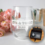 Personalised Any Drink Any Name Stemless Glass, thumbnail 1 of 5