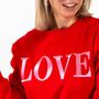 Embroidered Love Premium Fairwear Sweatshirt, thumbnail 5 of 10