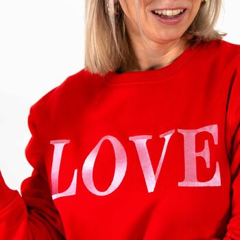 Embroidered Love Premium Fairwear Sweatshirt, 5 of 10